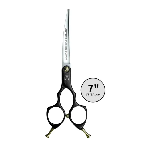 Artero Fusion Curvy Sort Buet Frisørsaks 7″